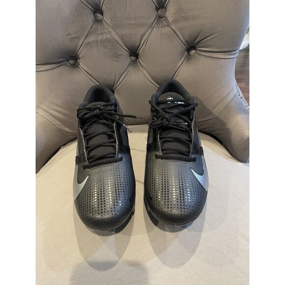 New Men’s 10.5 Nike Alpha Menace 4 Pro Football Cleats Black/Silver FD7037-002. - Picture 8 of 8